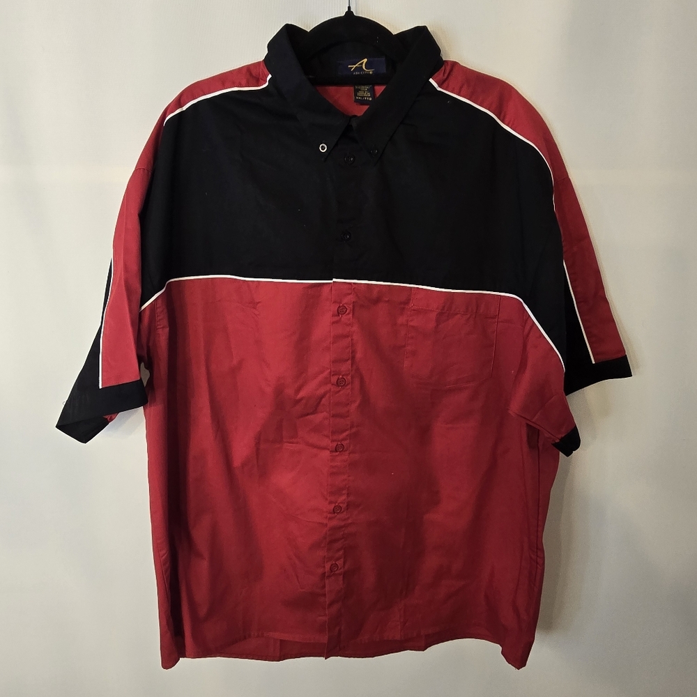 ASH CITY-mens Size XXL color block short sleeve shirt- NWOT